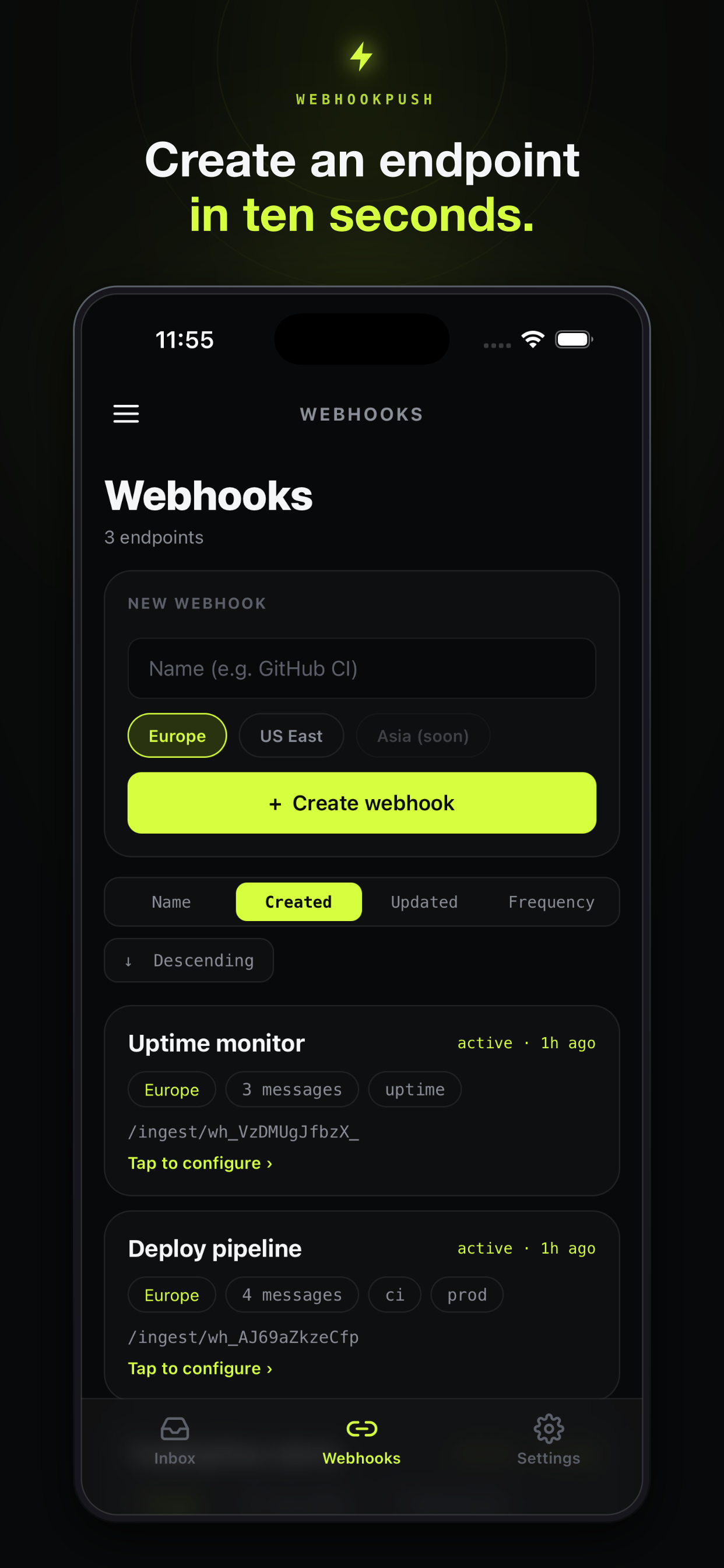 WebhookPush screenshot 3