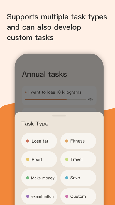 Screenshot #3 pour OrangeGoals -Manage Your goals