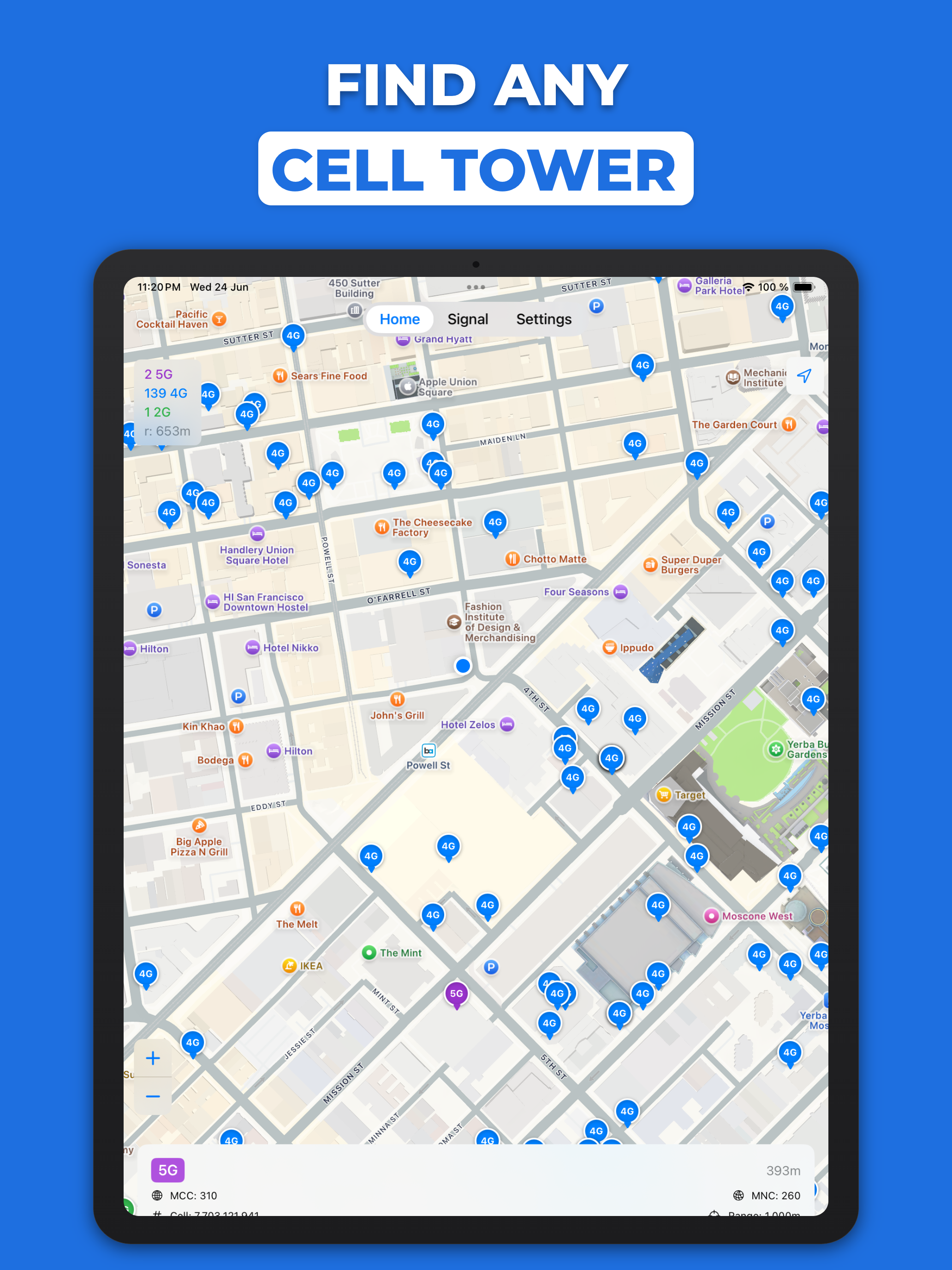 Cell Tower Locator - Find 5G