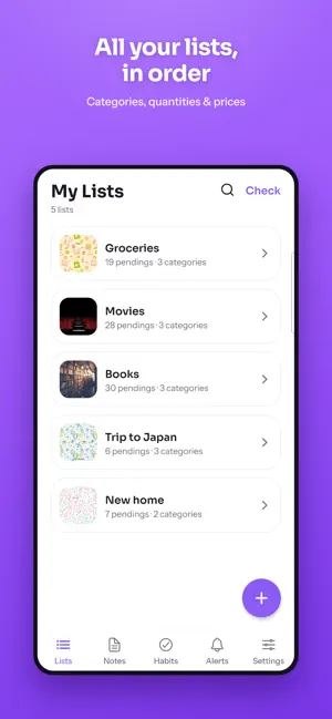 Lizt: Listas, Hábitos y Notas screenshot 3