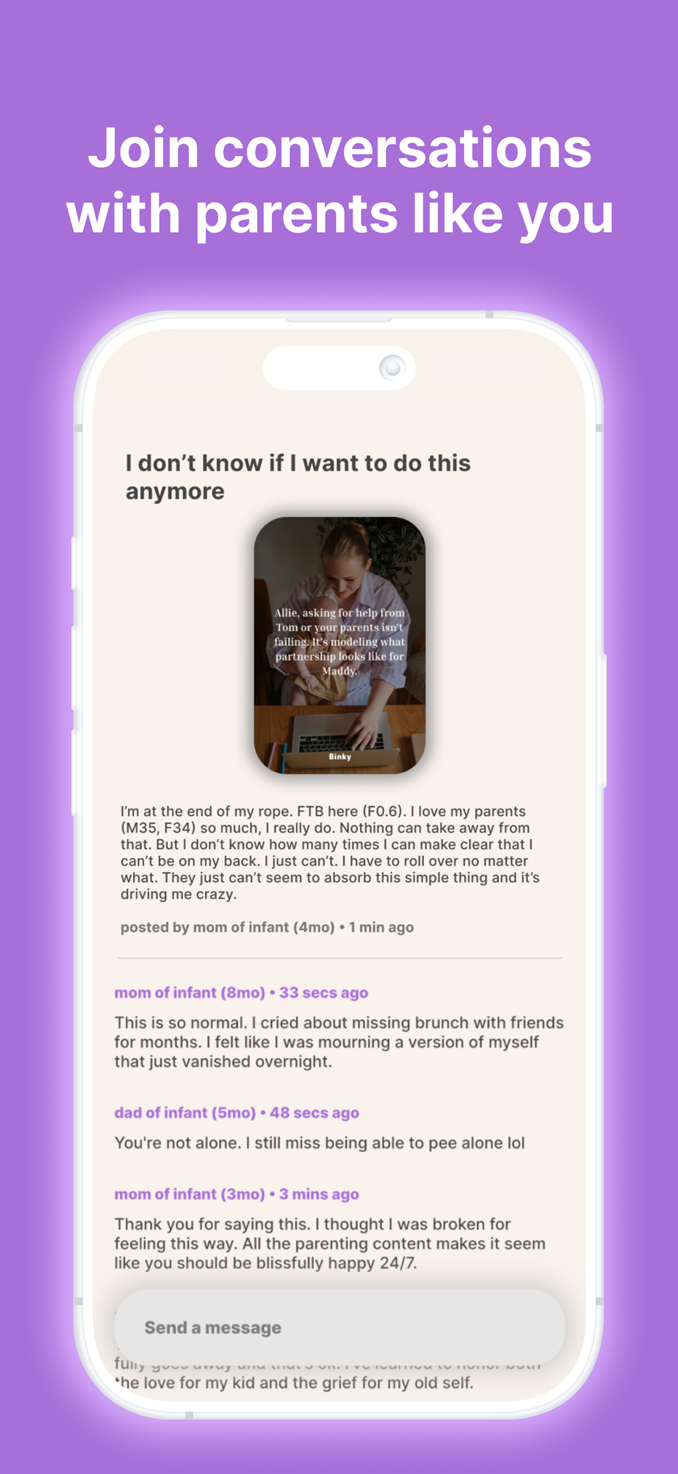 Binky: New Parent Support screenshot 4