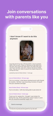 Binky: New Parent Support iPhone screenshot