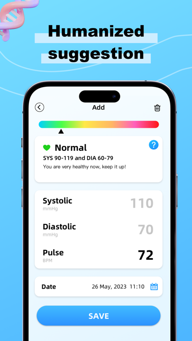 Palm Blood Pressure-Easy&Log Screenshot