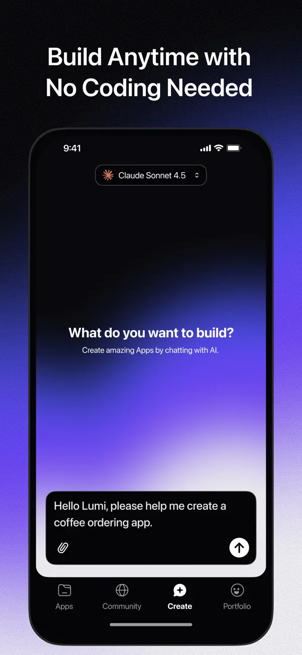 #2. Lumi: vibe coding app (iOS) Ved: Lumi.new