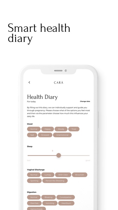CARÁ Woman's Health, Pregnancy Screenshot