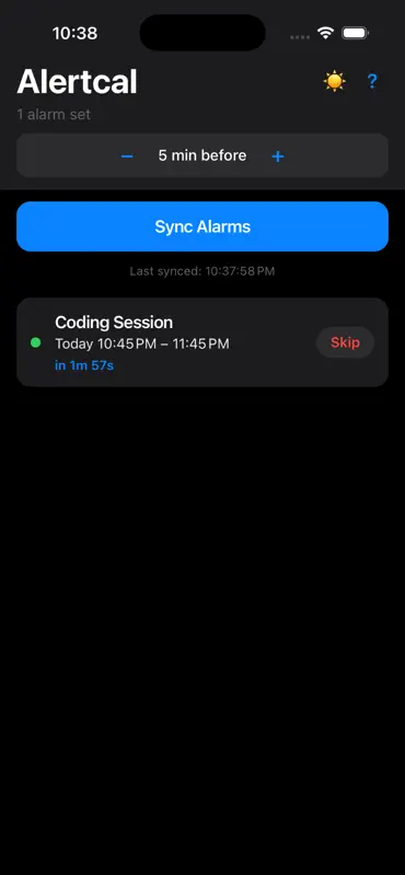 Alertcal screenshot 1 of 2
