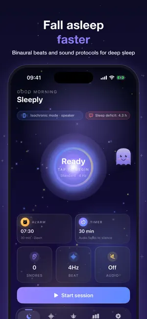 Sleeply: Sleep Sounds & Snore screenshot 1