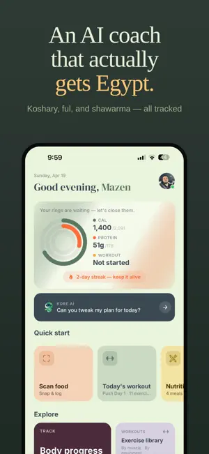 KORE - Your AI Fitness Partner screenshot 1