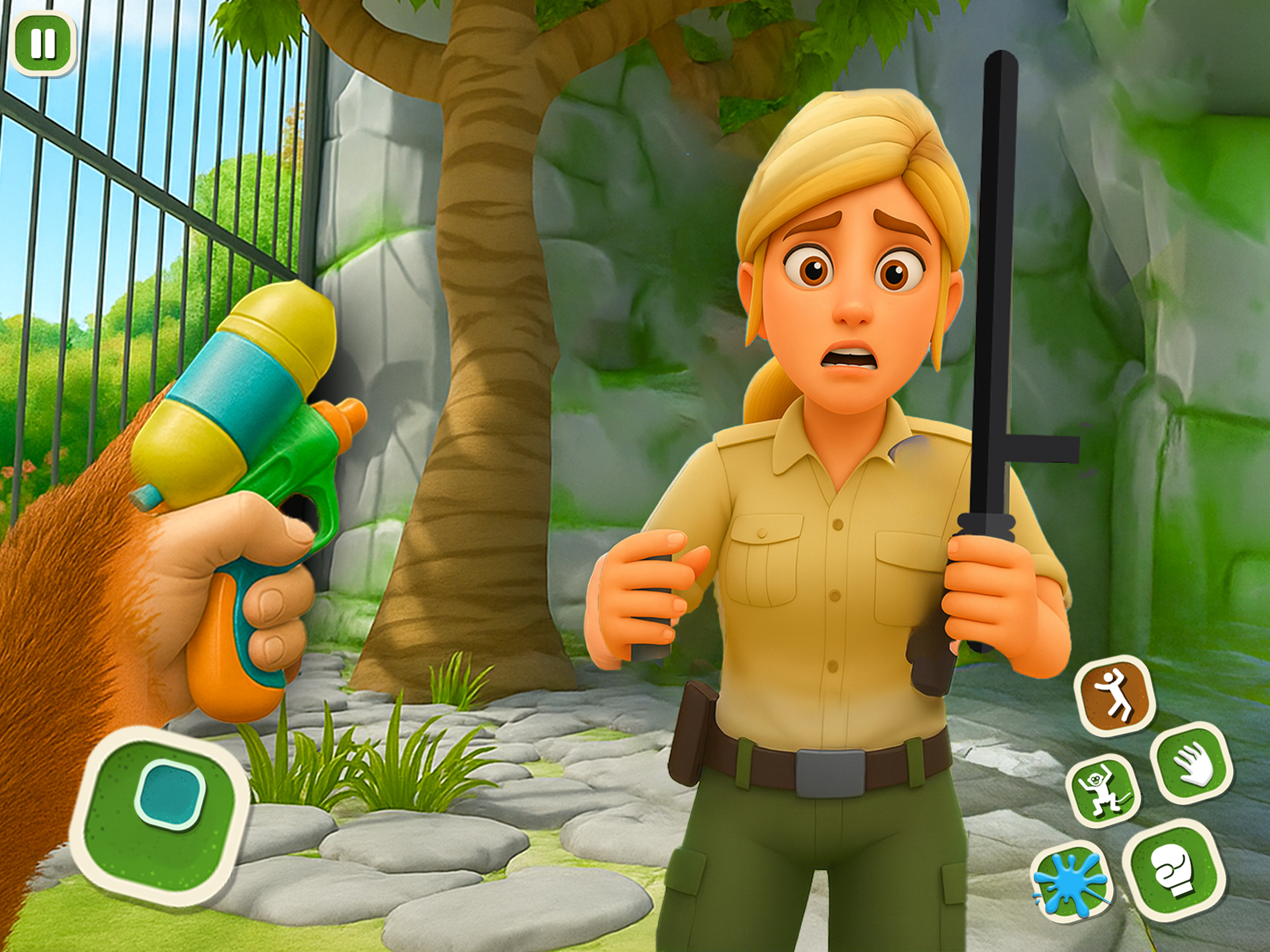 I Monkey Naughty Zoo Cage Game