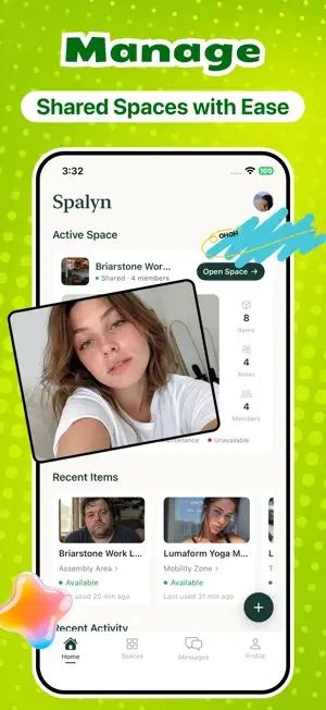 Spalyn: Space Share & Chat screenshot 1