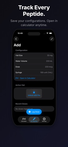 PepDose: Peptide Calculator screenshot