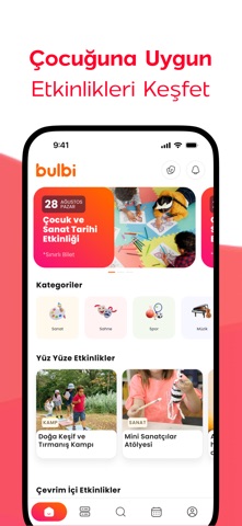 Bulbi - Çocuk Etkinlikleri iPhone screenshot