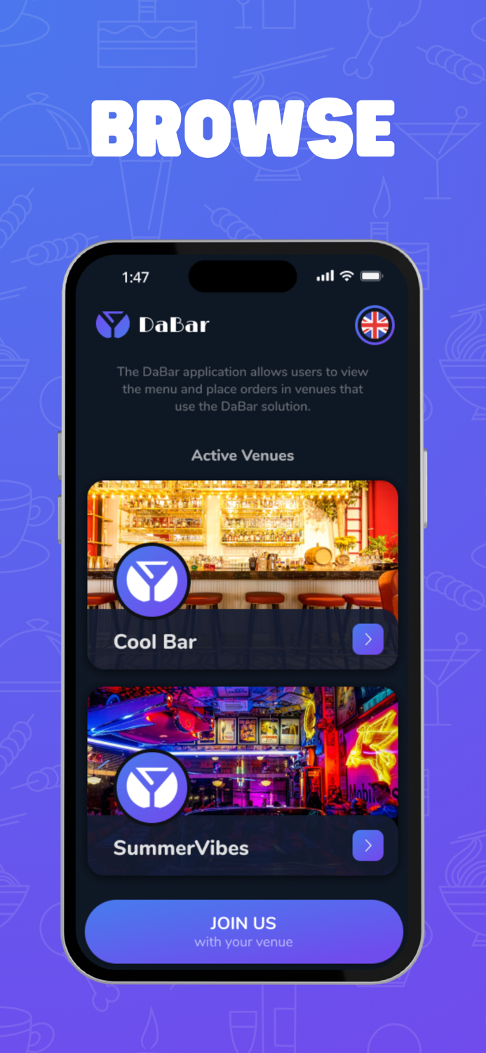 DaBar - Digital Menu