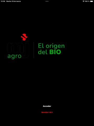 MJ Agro iPad screenshot