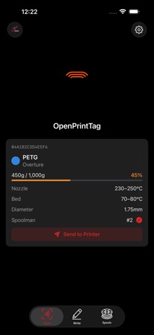 SpoolSense - NFC Filament Tags Screenshot 1 of 5