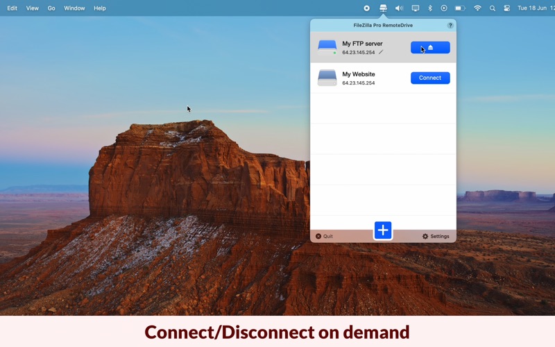 FileZilla Pro RemoteDrive Screenshot