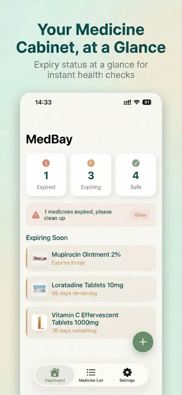 Screenshot #1 pour MedBay: Smart Medicine Cabinet