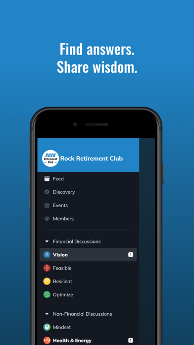 Rock Retirement Club iPhone screenshot 5 - Education app