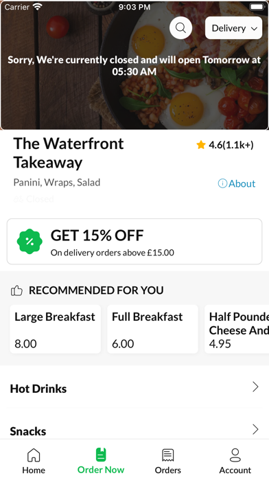 The Waterfront Takeaway Screenshot