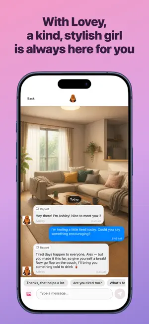 Lovey: AI Character Chat Game screenshot 2