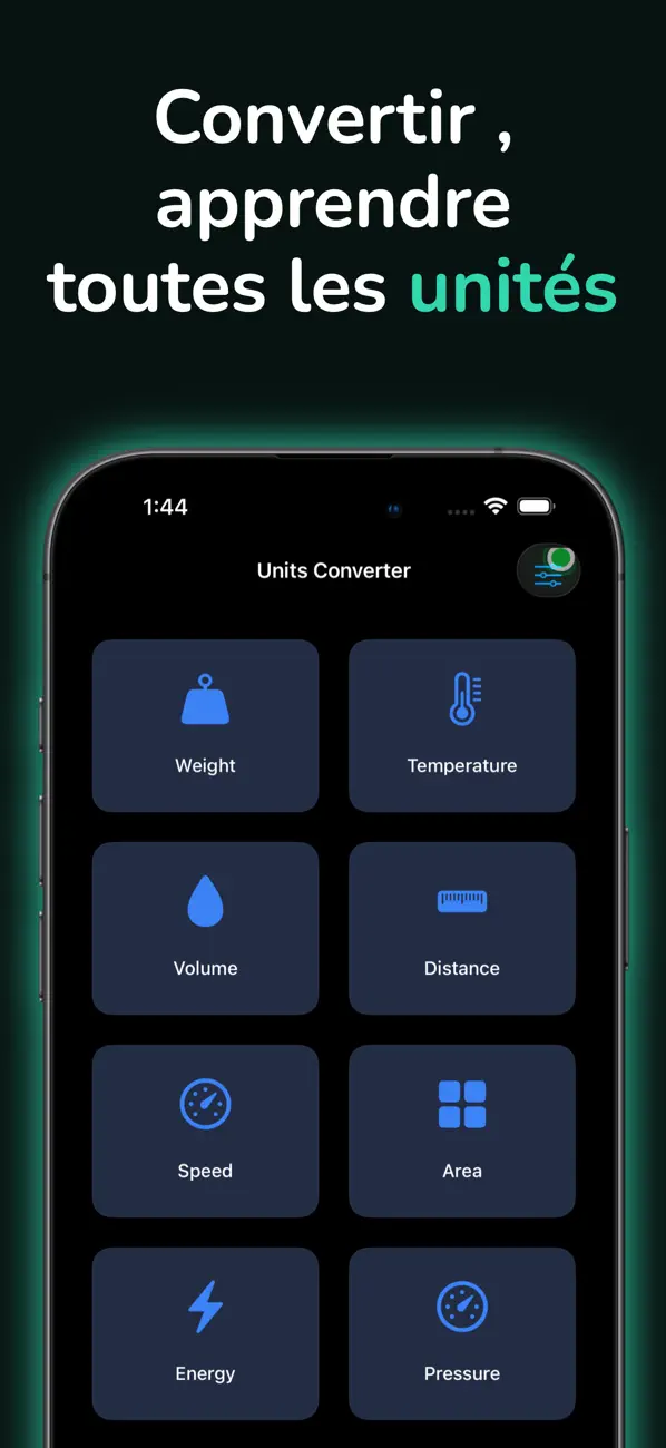 Screenshot #1 pour Convertisseur: Unités