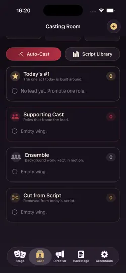 Screenshot von Numero One Cast auf dem iPhone 3