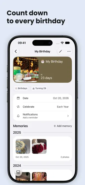 KeepsDay: Days Until Events screenshot 2