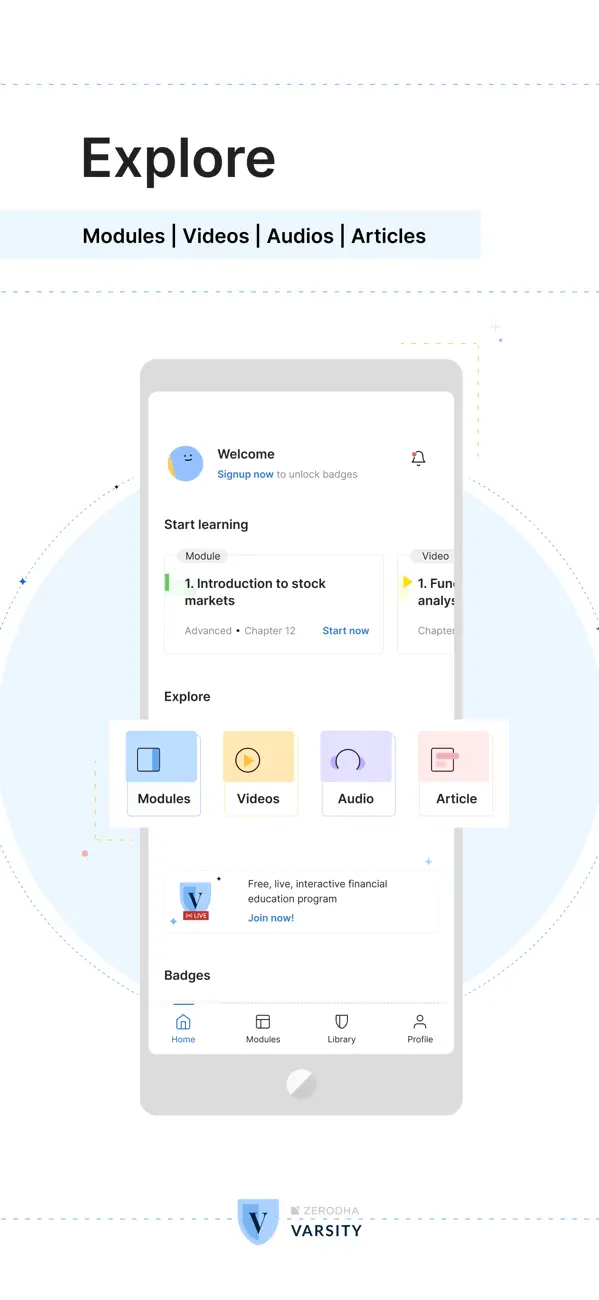 Screenshot #1 pour Zerodha Varsity