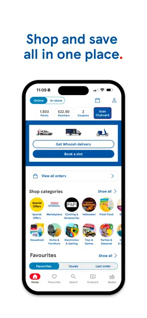 Tesco Grocery & Clubcard iPhone screenshot 1