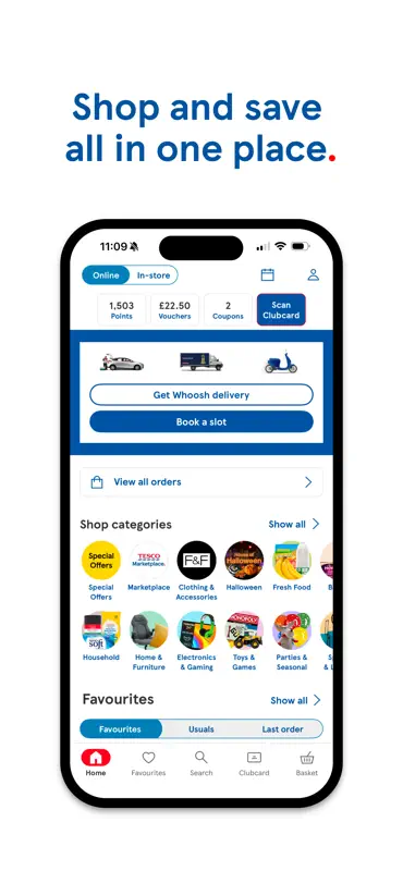 Tesco Grocery & Clubcard screenshot 1 of 10