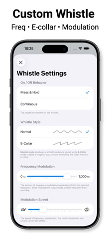 iTrainer Dog Whistle & Clicker iPhone screenshot