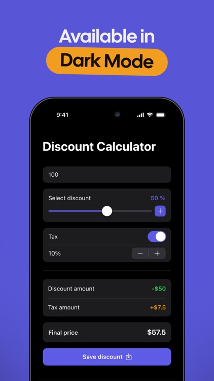 Discounts & Sales Calculator % screenshot-3