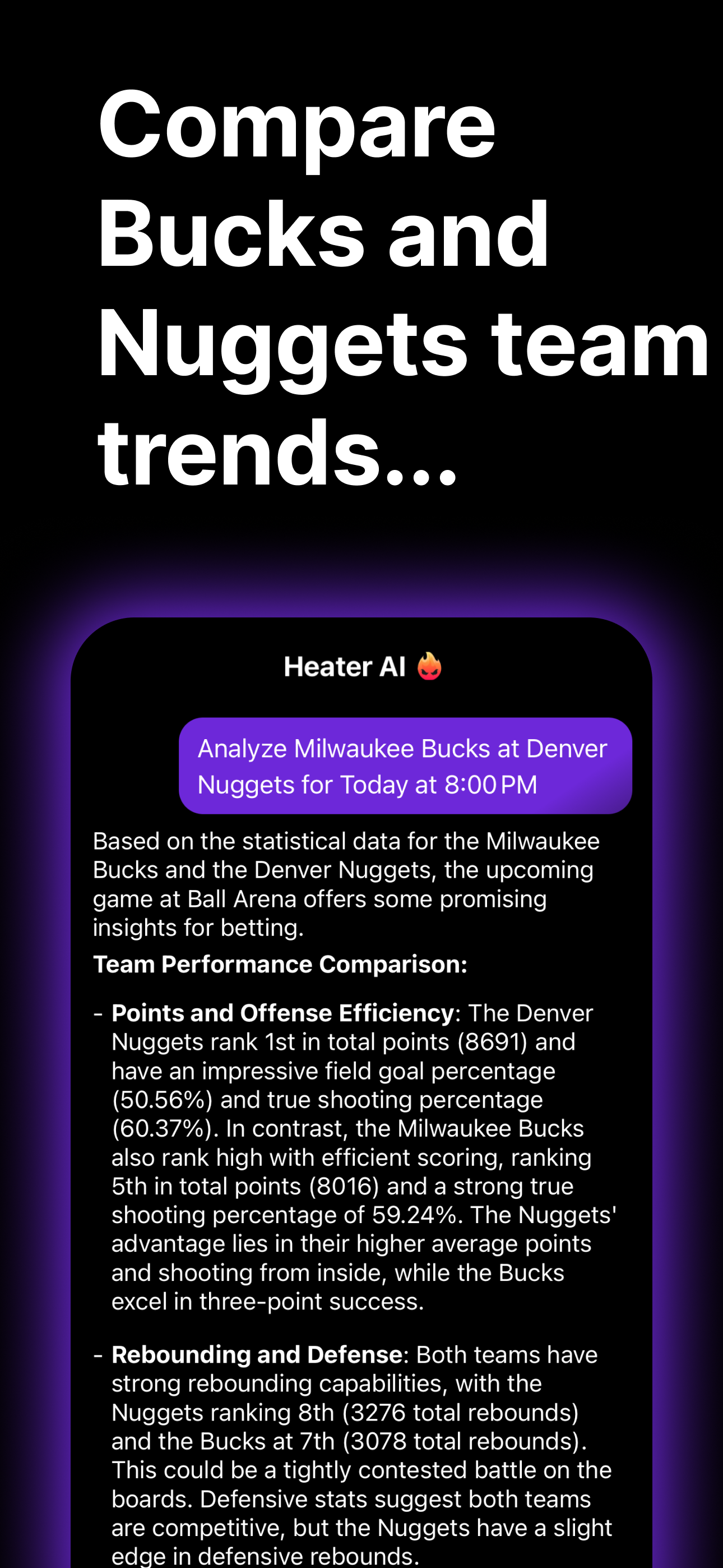 Heater AI - Sports Chat
