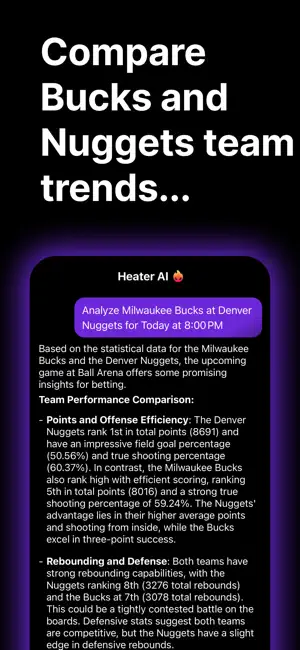 Heater AI - Sports Chat screenshot 3