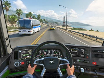 Police Bus Simulator Game 2026 iPad screenshot