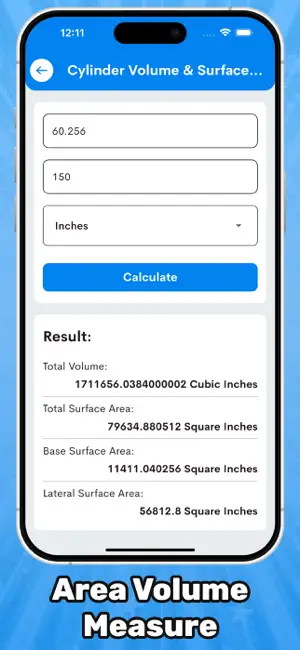 Area volume calculators screenshot 4
