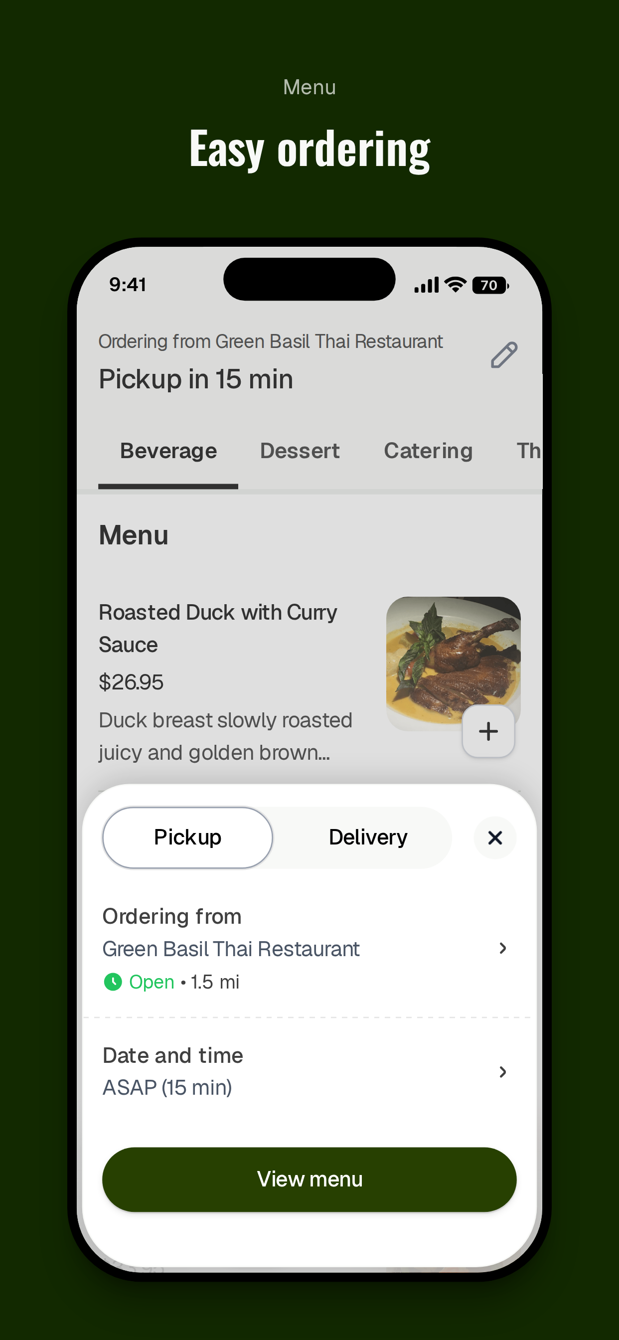 Green Basil Thai Restaurant screenshot 3