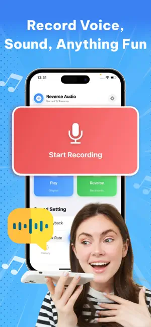 Reverse Audio: Sing Challenge iPhone screenshot 2