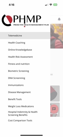 PHMP-EZ Health Guide iPhone screenshot