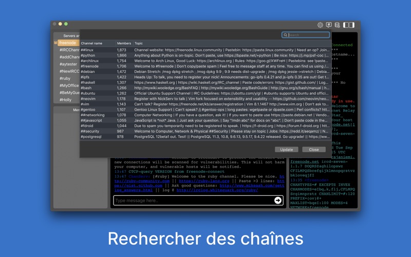 Screenshot #3 pour IRC Client: getIRC
