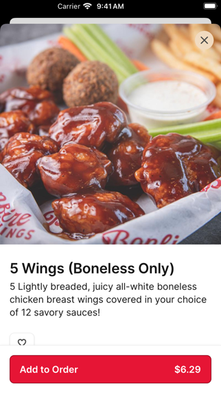 Screenshot 4 of BONFIRE WINGS Northshore App