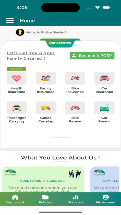 PolicyMaster Screenshot