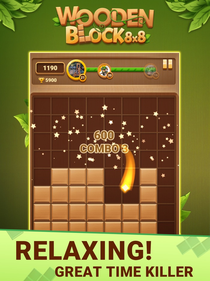 Block Puzzle Wood Block 8x8