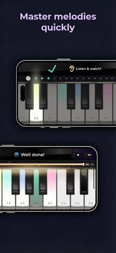 Piano - Keyboard Lesson & Game - Guided Practice