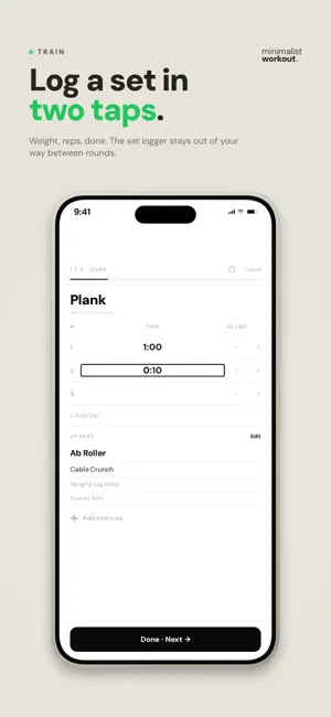 Minimalist Workout screenshot 1