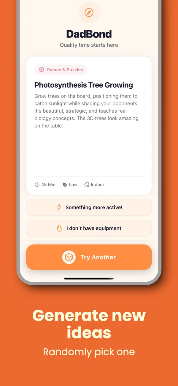 Screenshot #1 pour DadBond: Dad & Kid Activities