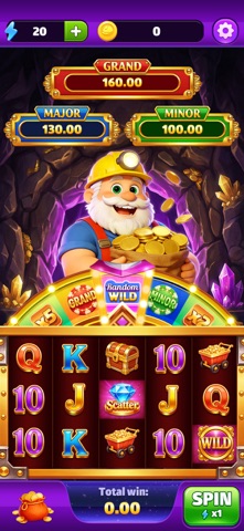 Fortune Slot: Miner's Wheel iPhone screenshot
