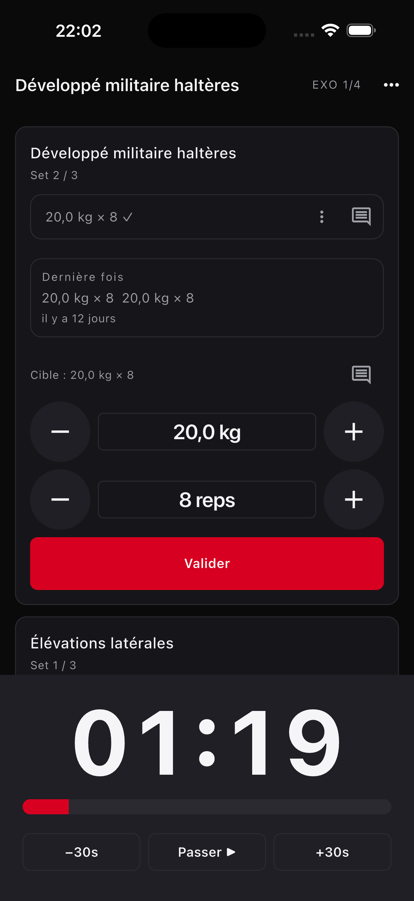 PerfLog : Suivi Musculation