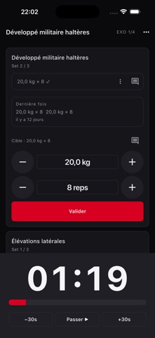 PerfLog : Suivi Musculation screenshot