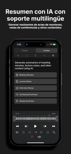 Captura de pantalla de Grabadora De Voz - SoundNote en iPhone 2